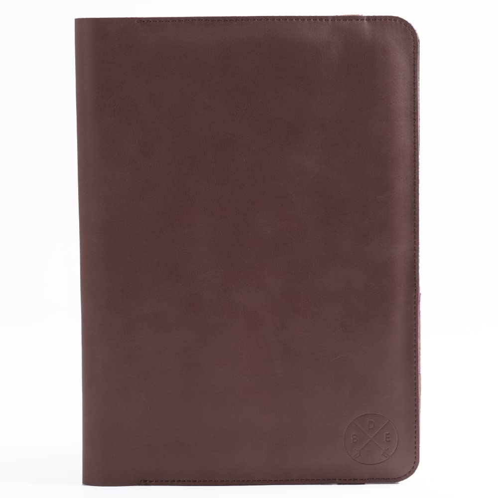 Top Grain Leather Universal Padfolio/Portfolio Sleeve Notebook Case Holder for iPads and iPad Pros 9.7