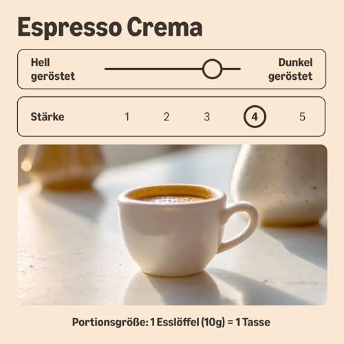 by Amazon Espresso Crema gemahlener Kaffee 500 g (2 x 250 g) - Mittlere Röstung Rainforest Alliance-Zertifizierung (Früher Marke Happy Belly) – Bild 3