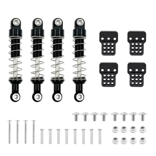 Suspension de rechange RC métal noir compatible MN99S et WPL C24 de qualité supérieure