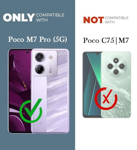 Image of Jkobi Back Case Cover for Poco M7 Pro 5G (Silicone Clear Shockproof Case with Camera Protection | Soft and Flexible | Transparent)