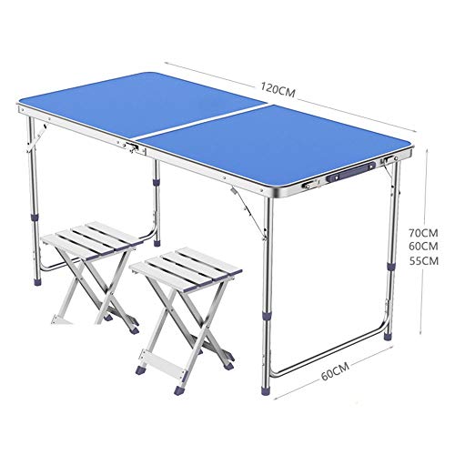 JCCOZ-T Jardín Compacto Mesa Plegable y Silla Plegable portátil Catering Camping Caballete de Picnic Patio Barbacoa del Vector del Partido T (Color : I)