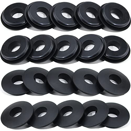 iBroPrat Glad Hand Seal 20pcs Gladhand Washers Rubber Seals Black Gasket Elastic Grommets for Semi Trucks Trailers Brake Air Hose Parts Number 10028