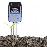 allsun 3 in 1 Soil Monitoring Meter Moisture/Light/PH Tester for Garden Farm Plants, No Battery Needed