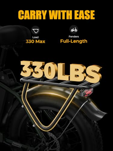 Image of Heybike Ranger 2.0 Folding Electric Bike for Adults, 1400W Peak Motor Ebike