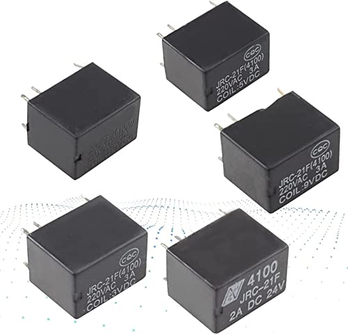 Relais miniature JRC-21F 4100 à 6 broches pour commutation stable DC 5V 12V 24V