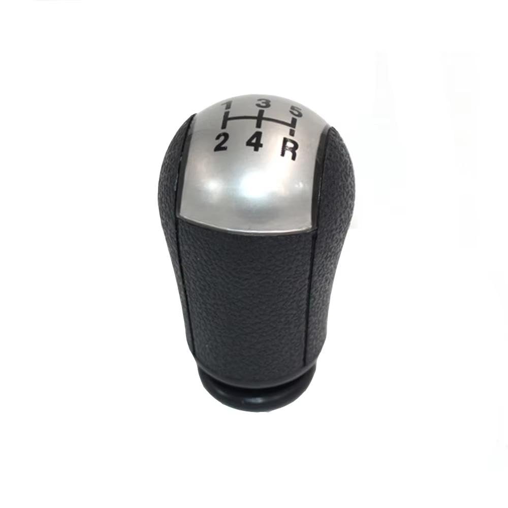 YDXHERTA Auto Accessory 5 Speed Gear Stick Shift Knob for Focus Mondeo MK3 S-MAX C-MAX Mustang Galaxy Fiesta MK6 Transit(Silver)