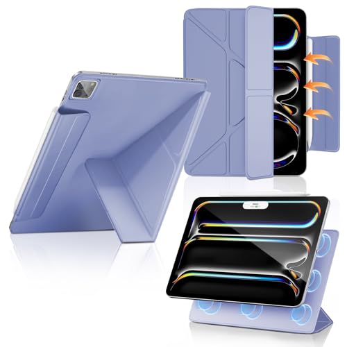 Coque iPad Pro 11 M5 M4 DAORANGE : Étui Magnétique Fin Violet