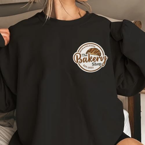 Noni Custom Embroidered Logo Sweatshirt, Personalized Company Text and Icon Embroidered Sweatshirt Hoodie, Your Business Or Brand Logo, Your Design Here, Company Logo Gifts3