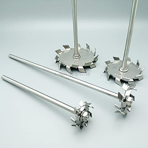 Agitateur à disque en dents de scie 50mm avec tige inox 304 pour une dispersion fluide sans grumeaux