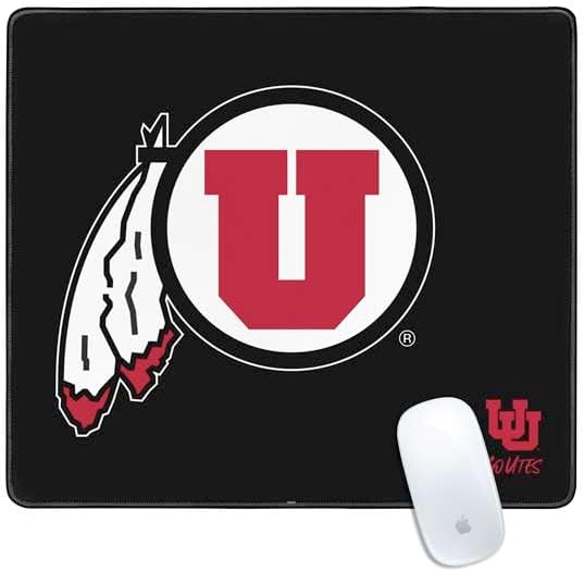 Skinit Extra Large Gaming Mouse Pad - Officially Licensed University of Utah Logo Design with Stitched Edges, Waterproof, Non-Slip Rubber Base, Desk Mat for Keyboard & Mouse, 35.75" x 15.4" inches