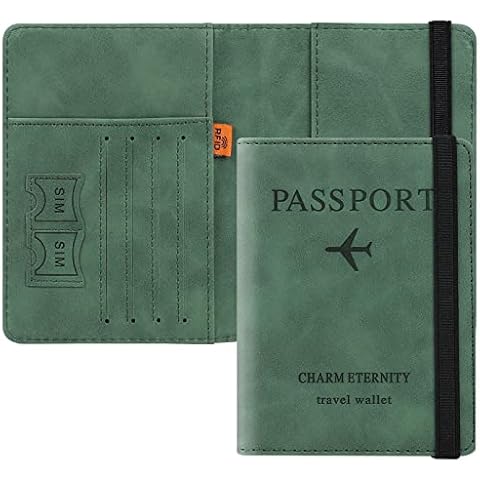 Cooja RFID Blocking Passport Holder Wallet Cover