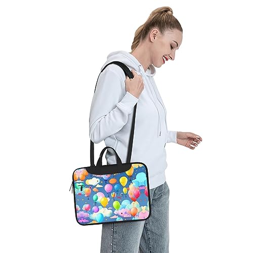 Sac ordinateur portable 13 pouces anti-rayures léger imprimé ballons
