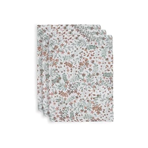 Jollein 536-848-65348 - Hydrophilic Cotton Wash Mitt Color Bloom (Pack of 3) Cover
