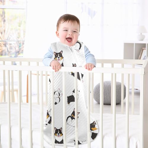 Image of vvfelixl Bright Funny Dinosaurs Baby Sleeping Bag Sleep Sack,Baby Wearable Blanket Sleep Suit for 0-6 Months
