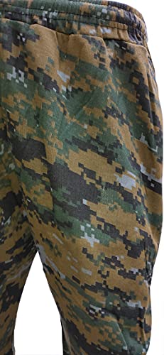 Image of Women's Cotton Camouflage(Military) Printed Lower 3 /4Th Capri Pant with Both Side Pockets Free Size (to Fit Waist Size 26 inch Inches to Expandable to 34 inch Inches) Green2