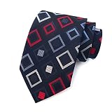 ArBoXiA Men's Necktie, 3.15”X 57.5” Business Classic Large Tartan NeckTie for Men,Woven Jacquard Gen