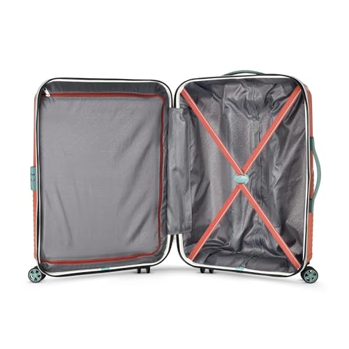 Image of American Tourister Kamiliant Cabin Luggage Polyproplyene Dual 4 Spinner Wheels Trolley Bag /Luggage,with 3 Years International Warranty 55 cm (Rust)