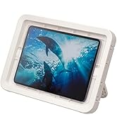 リズム(RHYTHM) タブレット 防水ケース 【 日本製 】 防水 IPX7 相当 お風呂 OK 角度調節可能な収納 スタンド ・ 壁掛け 背面 マグネット 白色 23.7x32.2x3.2c...