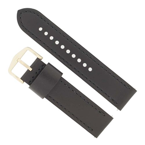 Preisvergleich Produktbild Fossil Uhrenarmband 22mm Leder Schwarz Uhrband FS-5263 / LB-FS5263