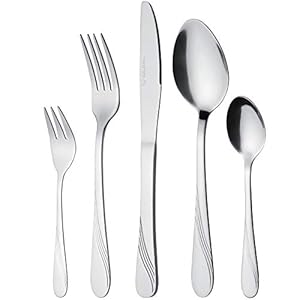 GRÄWE Besteckset für 6 Personen aus Edelstahl, Tafelbesteck Set 30-teilig, nickelfrei, rostfrei, handpoliert, spülmaschinengeeignet - Serie Stralsund