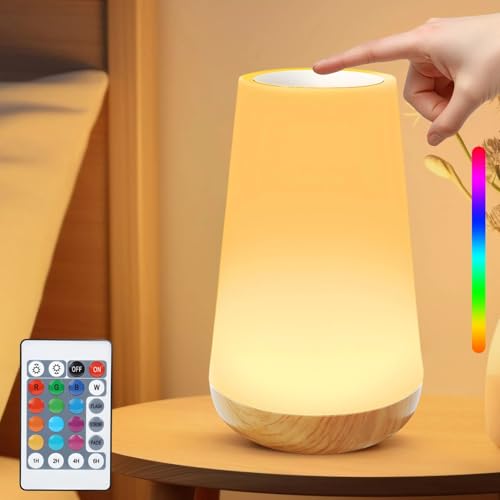 La Mejor Recopilación de Lámparas ambientadoras - los preferidos. 47 CHARMDOMI Lampara de Noche,Lampara de Escritorio Decoracion Recamara,13 Luce Led Lamparas de Mesa Recamara,Luz de Noche Lamparas Recargable,Lámpara deNoche Bebe/niños,Lampara de...