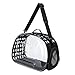 ＫＬＫＣＭＳ Collapsible Soft Sided Pet Carriers Portable Cat Carried Bag Clear Transparent Cat Carrier for Outdoor Walking Hiking Camping, S