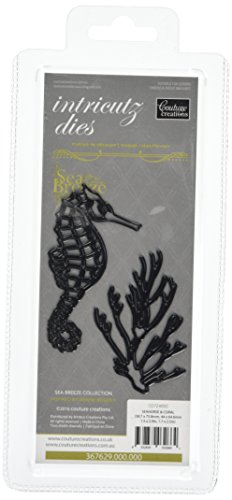 Couture Creations Sea Breeze Intricutz Die - Seahorse & Coral, Black, 22 x 9.9 x 0.8 cm - Image 2