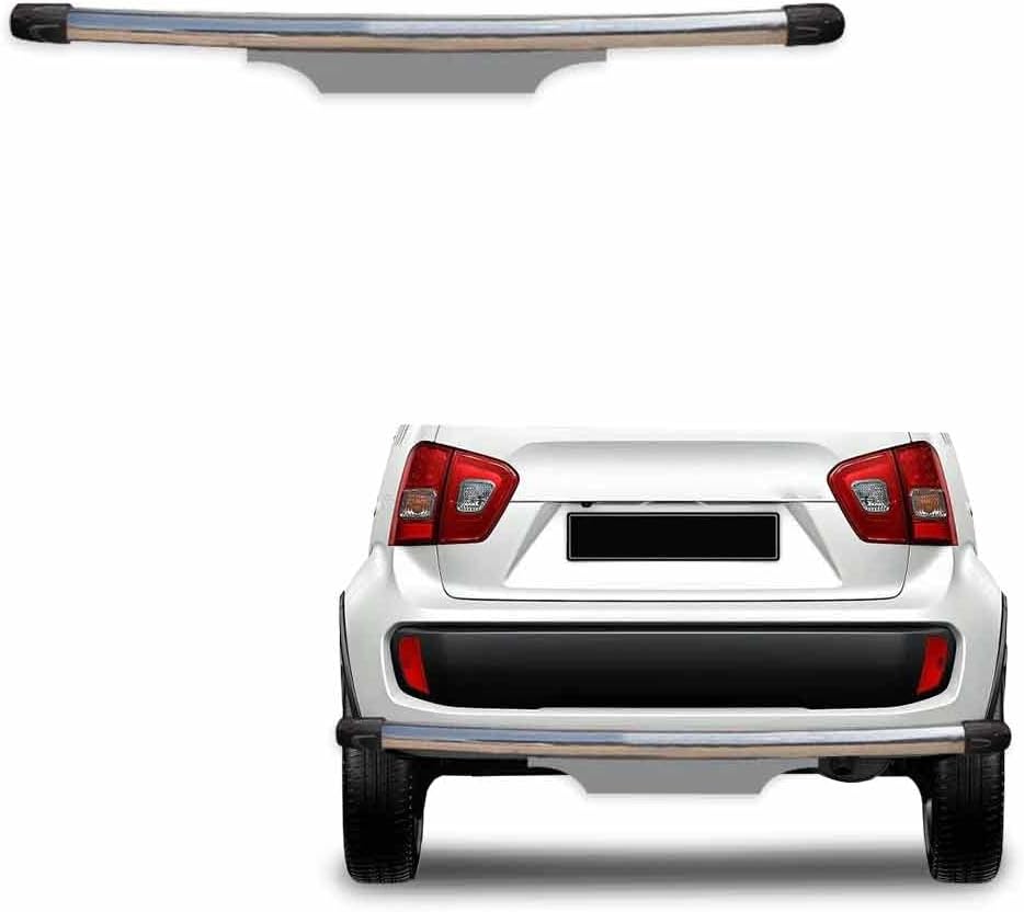 DriveStylish Stainless Steel High Gloss Safety Rear Bumper Protector Sutaible for Maruti Suzuki Ignis