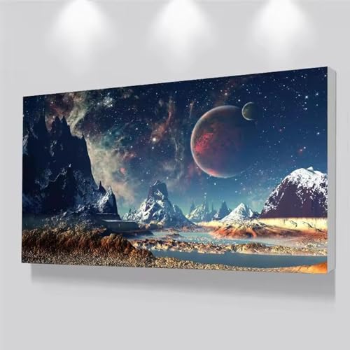 Impression sur toile galaxie de qualité supérieure décor avec cadre