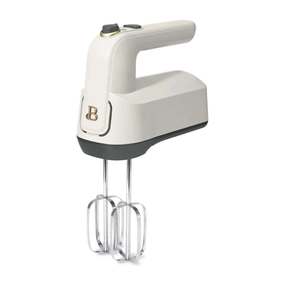 Beautiful 6-Speed Electric Hand Mixer by Drew Barrymore White Icing