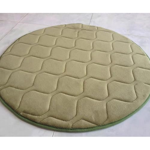 Coussin de sol rond lavable pour aménager un coin lecture chaleureux dans le salon
