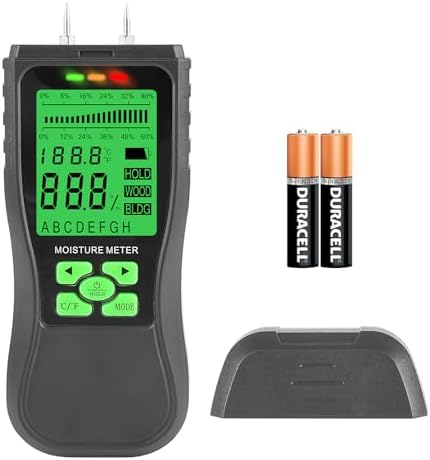 Wood Moisture Meter Damp Meter Detector for Wallboard Masonry Har...