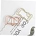 OSALADI Mini Office Clips 20pcs Book Paper Clips Rose Gold Bookmark Memo Clamps for Books Notebooks Cards