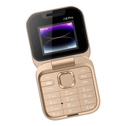 Foldable Phone for Seniors – Rechargeable Clamshell Mobile with 128×160 Display | User-Friendly, Portable, and Multifunctional | Perfect for Easy Communication, Video, and Music the