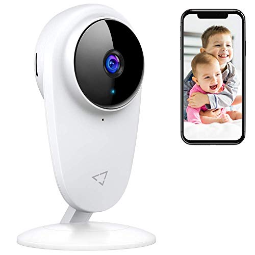 Victure 1080P Babyphone, 2.4GHz Caméra de Surveillance, Caméra de Sécurité Intérieure sans Fil avec Vision Nocturne de Détection de Mouvement Audio Bidirectionnelle