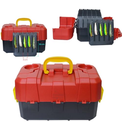 Maleta HI Caixa Estojo Organizador Para Grande Iscas Artificial