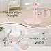 EC-Gaze Baby Shower Stand – Adjustable Baby Bath Stand & Standing Baby Bathtub, Baby Shower Standing Support, Toddler Shower Stand for Infants 8–36 Months(Pink)