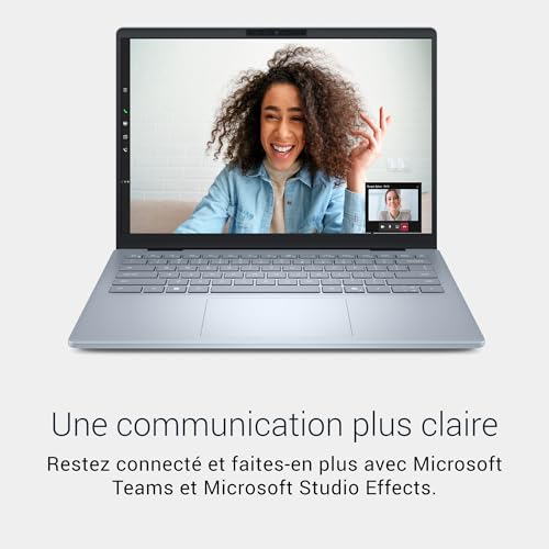 Dell 14 Plus Ordinateur Portable Copilot+ PC DB14250 14" 16:10 2.5K (2560x1600), Intel Core Ultra 7 Series 2, Intel Arc, 32Go RAM, 1To SSD, Windows 11 Home, Clavier rétroéclairé Azerty, Ice Blue