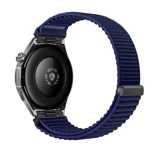 Image of XMUXI One Click 22mm Watch Band Compatible with Huawei Watch GT 6 /GT5 /GT4 /GT3 /GT2 46mm Strap Quick Release 22mm for Forerunner 265 /255 /Venu 4 45mm /Venu 3 /Venu 2 /Vivoactive 4,Bip 6 Nylon Bands