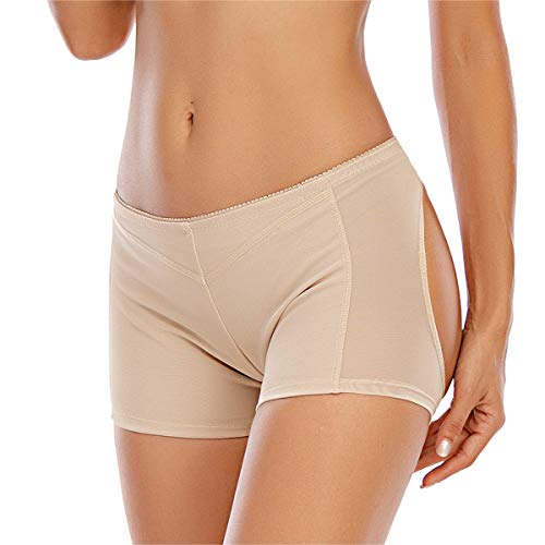 Image of Dulchany Women Butt Lifter Shapewear Hip Enhancer Control Panties | Seamless Butt Lifter Boy Shorts Booty Lifting Underwear for Women