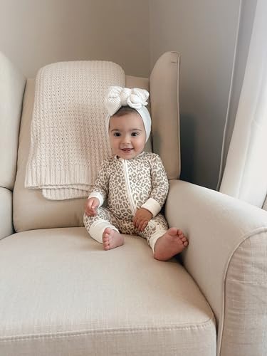Image of ITSY BITSY BOUTIQUE Viscose Bamboo Baby Pajamas - Boys and Girls Footie Sleeper Convertible 2-Way Zipper Sleeper