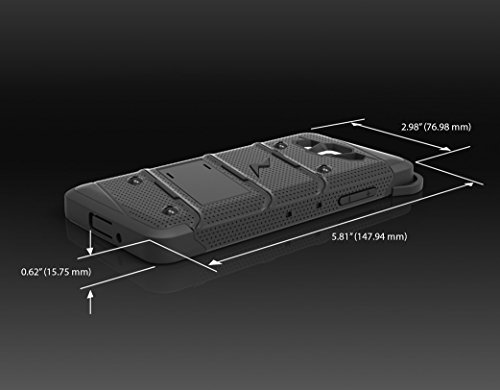 Galaxy Grand Prime G530 Case, Zizo Bolt Cover [.33Mm 9H Tempered Glass Screen Protector] Included [Military Grade] Armor Case Kickstand Holster #TOP7