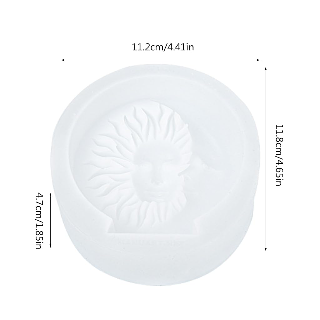 Stampi a forma di candela 3D in rilievo per candele in gesso decorazione per la casa di Natale stampo in silicone