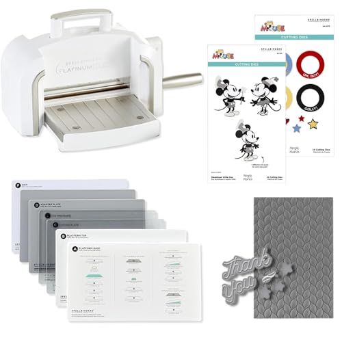 Spellbinders Amazon Exclusive Platinum 6 Die Cutting Machine and Classic Mouse Bundle