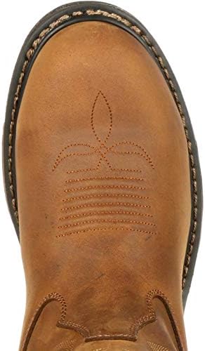 Rocky Men's Original Ride Steel Toe Brown Work Boot,Brown,9 W US | Image 5