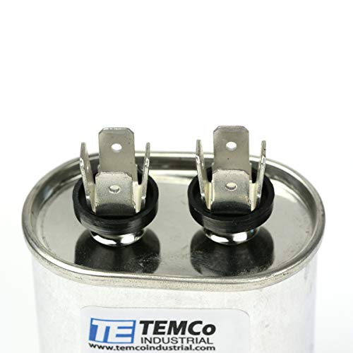 Temco 10 Uf/Mfd 370-440 Vac Volts Oval Run Capacitor 50/60 Hz Ac Electric - Lot -1 (Optional Uf/Mfd, Voltage And Lot Quantities Available) #TOP4