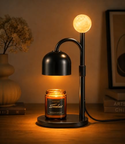 seenlast Candle Warmer Lamp with Timer, Dimmer & Color-Changing Light