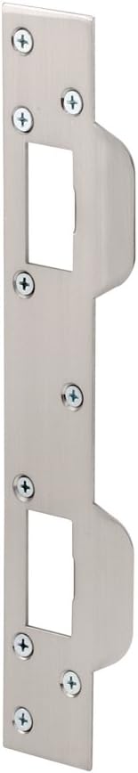 Prime-Line MP10385 Max Security Combo Strike, 1-5/8" x 11", Steel, Satin Nickel, Pack of 1