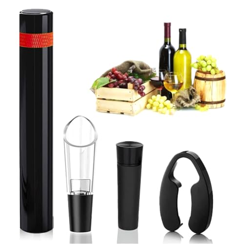 Buhdjfnke Juego de Mini Abridor de Vino, Abridor de de Vino con Bomba de Presión de Aire de Bolsillo Portátil de Viaje para el Hogar, Restaurante, Fiesta, Amantes del Vino