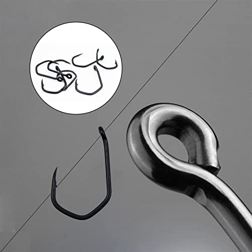 HNHYNSY Angelhaken 10 stücke High-Carbon Steel Carp Fishing V-Kurve Stachelhaken Wels Haken 2/4 / 6/8# Angelausrüstung… – Bild 3